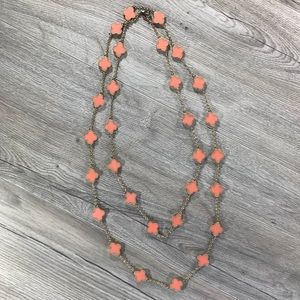 Coral Clover Necklace